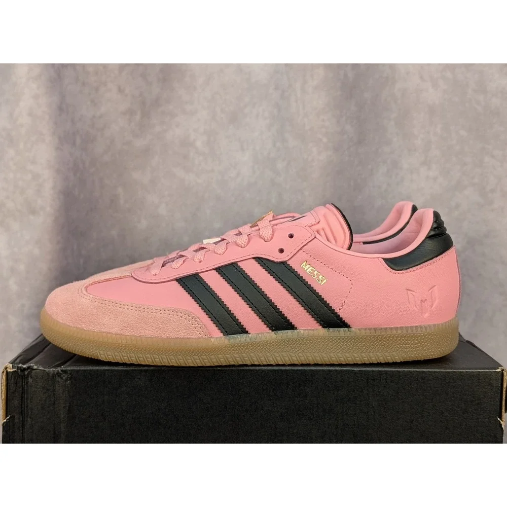 Adidas Samba Messi Inter Miami CF Pink Black Gum JP7844‎ Mens Size 9.5 NEW